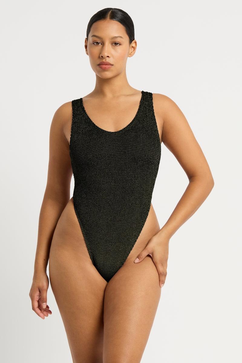 Bond Eye Ring Alicia One Piece In Caviar Lurex