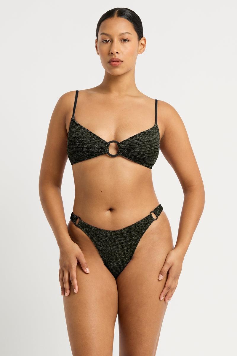 Bond Eye Ring Lissio Crop In Caviar Lurex