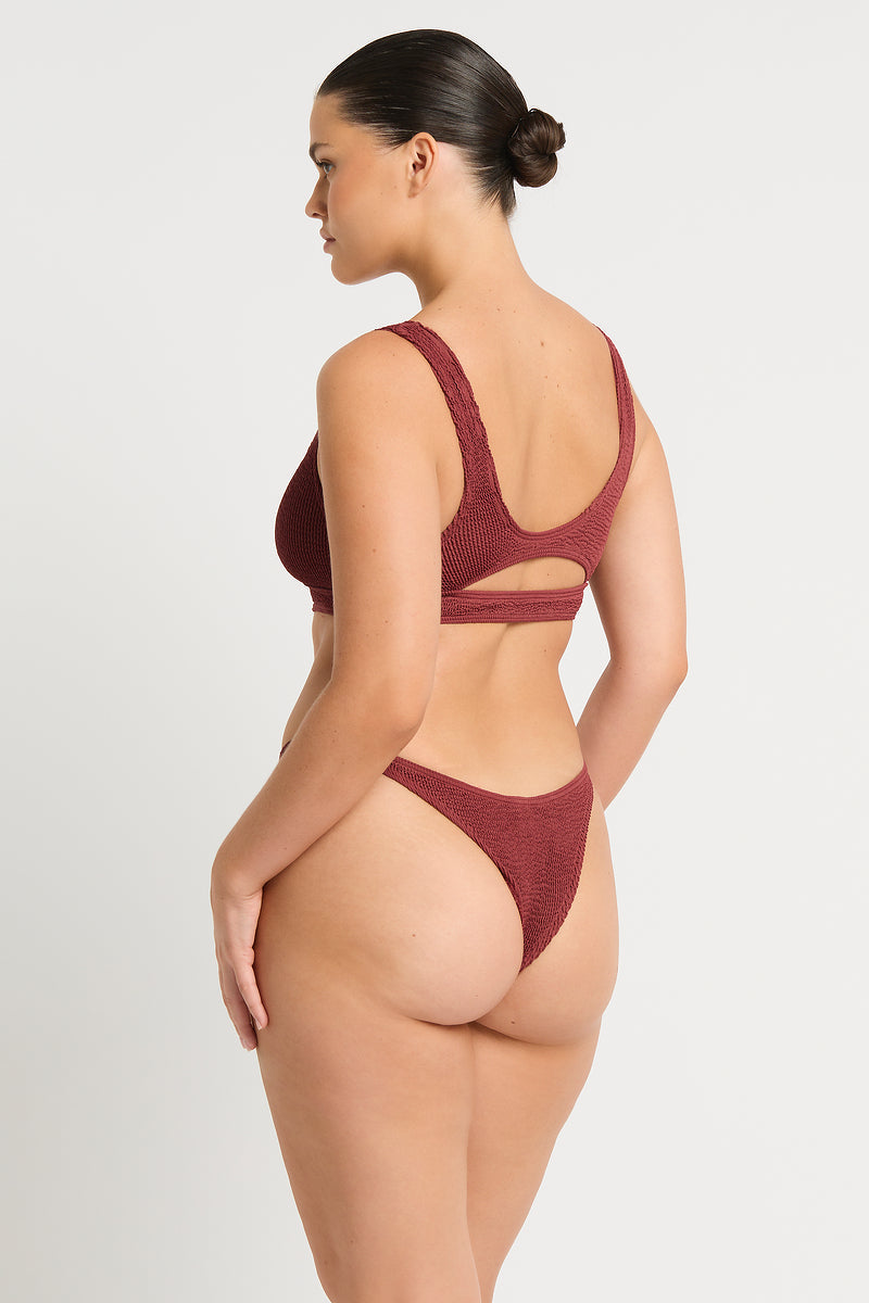 Bond Eye Sasha Crop In Carmine Recycled