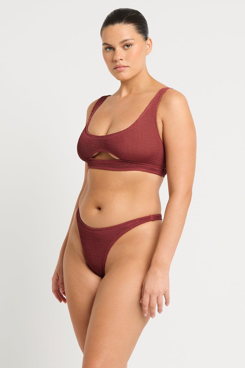 Bond Eye Sasha Crop In Carmine Recycled