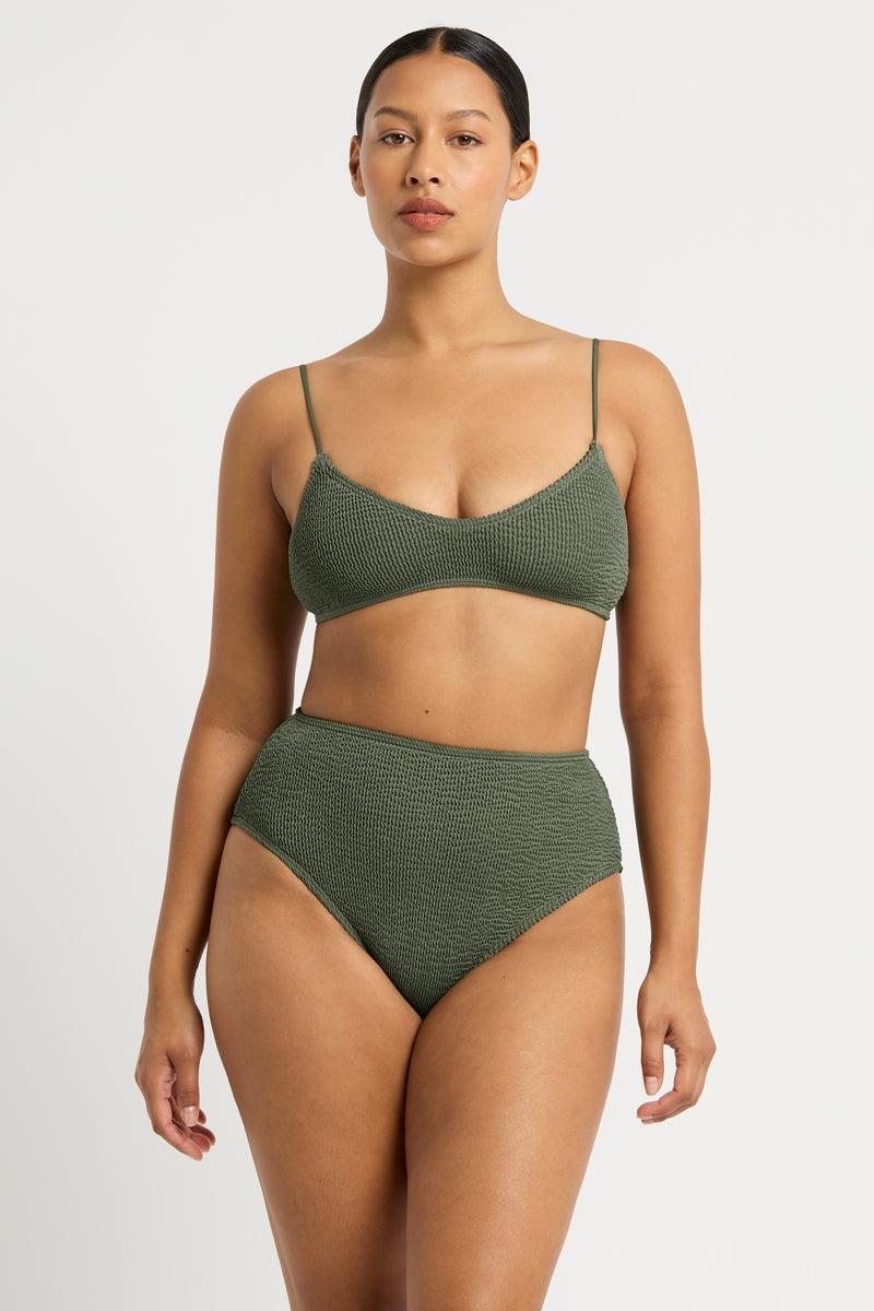 Bond Eye Selena Crop Eco In Khaki