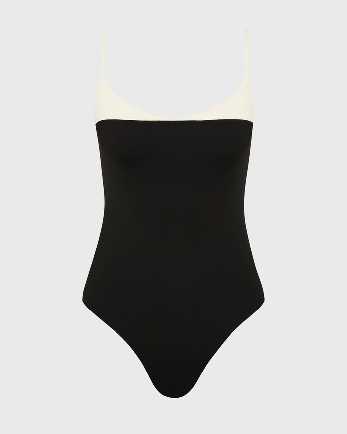 Bondi Born Bernadette One Piece - Black & Porcelain (Embodee™ )