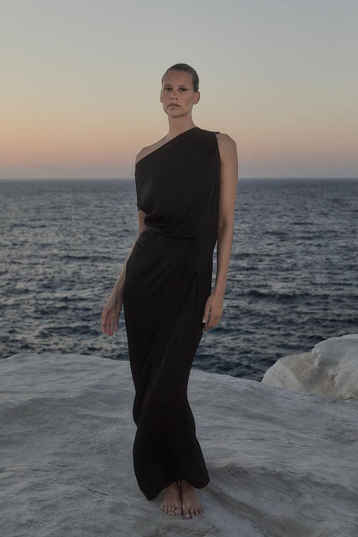 Bondi Born Ardea Draped Dress - Black