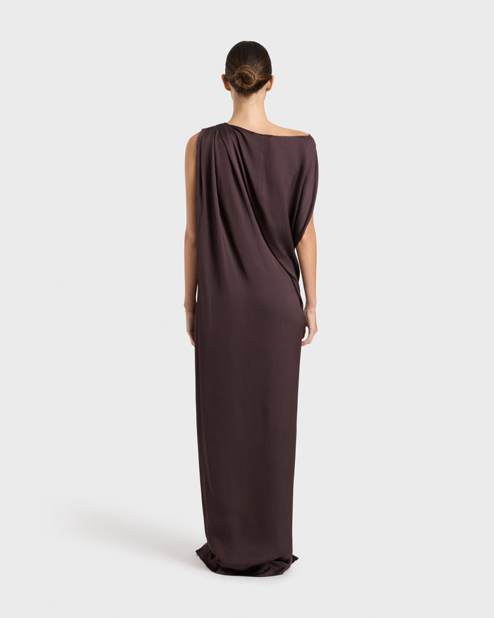 Bondi Born Ardea Draped Dress - Mocha