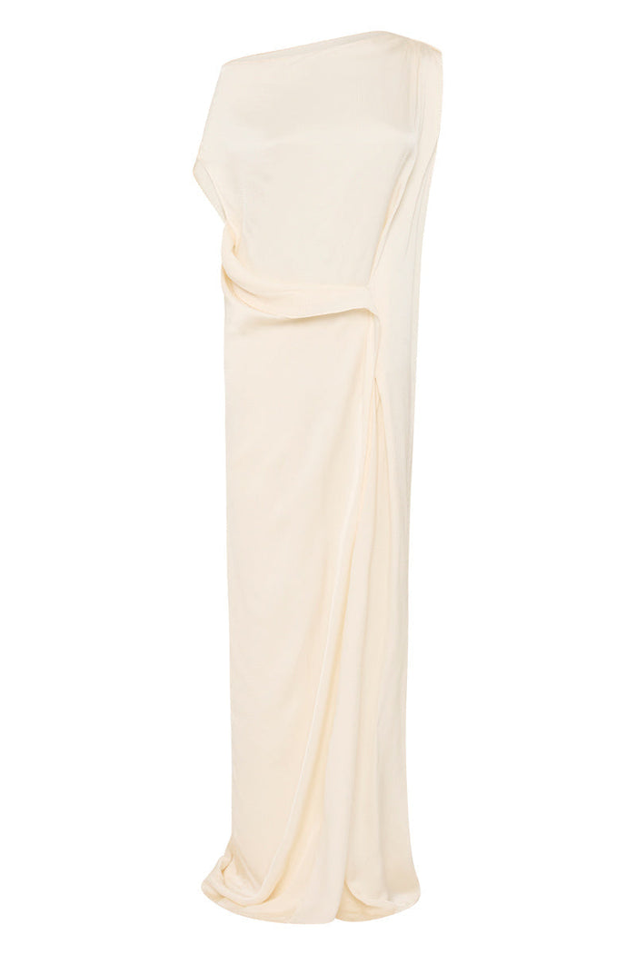 Bondi Born Ardea Draped Dress - Pearl