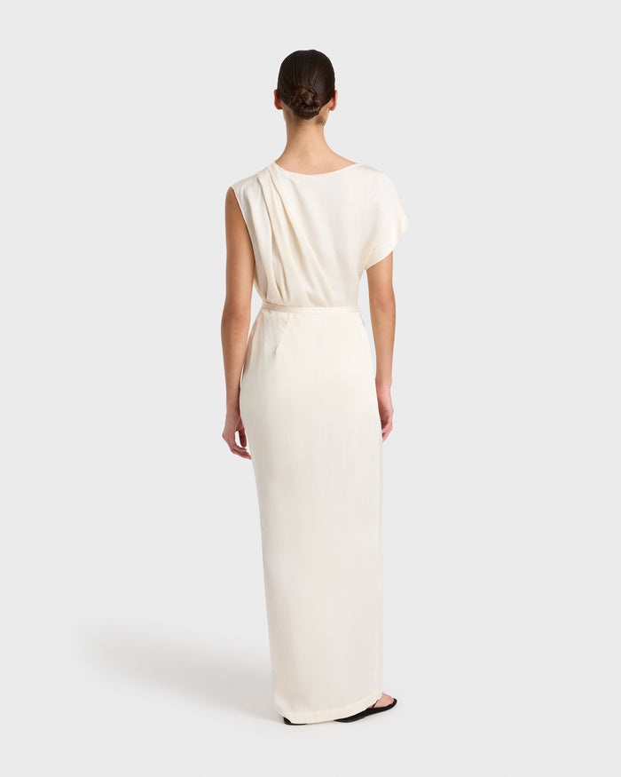 Bondi Born Ardea Draped Skirt - Pearl