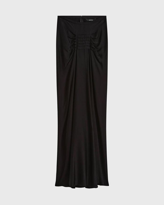 Bondi Born Ardea Tucked Maxi Skirt - Black