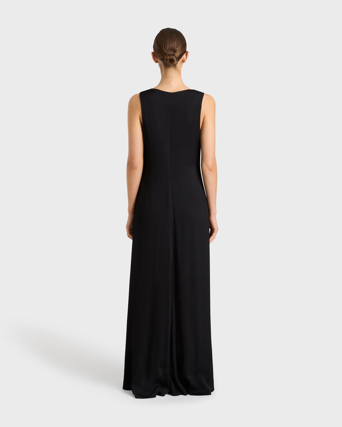 Bondi Born Ardea Twist Shoulder Maxi Dress - Black