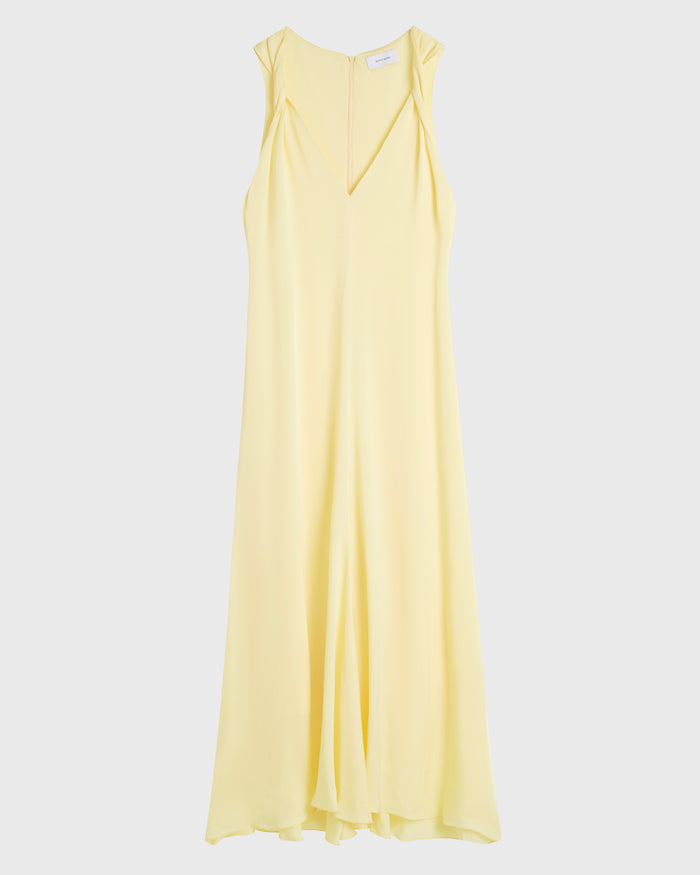 Bondi Born Ardea Twist Shoulder Maxi Dress - Lemon