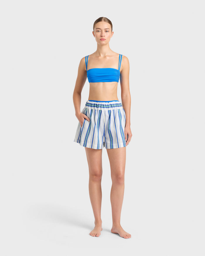 bondi born Arezzo Elasticated Short - Lapis