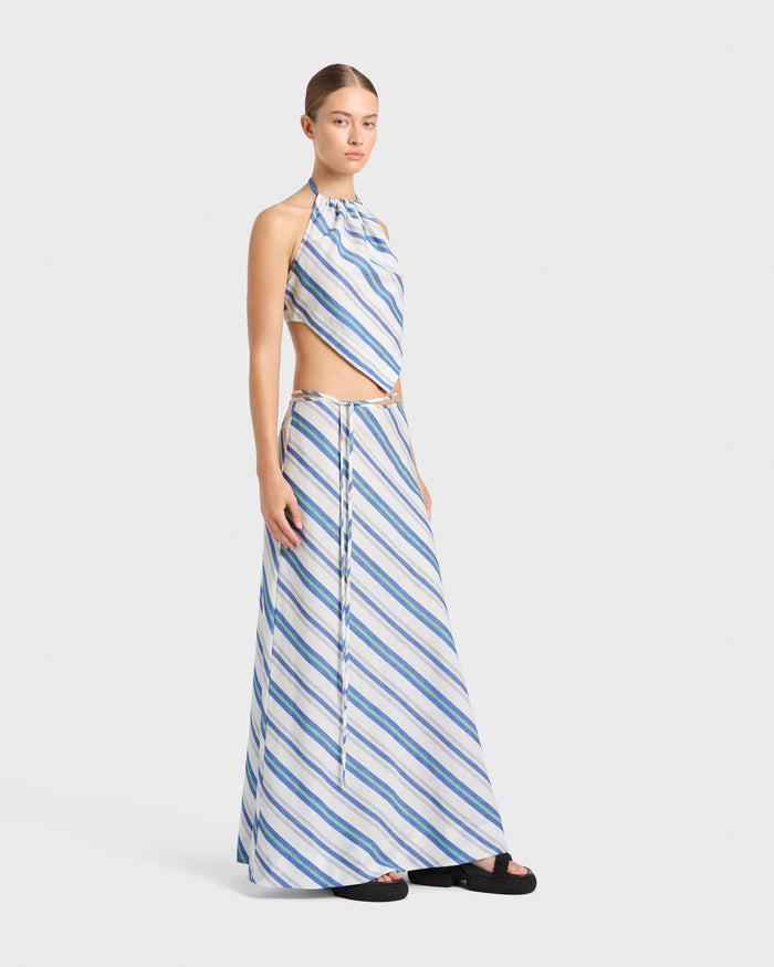 Bondi Born Arezzo Scarf Top - Lapis