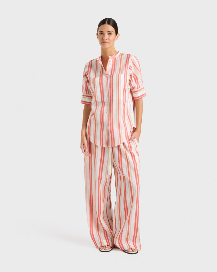 bondi born Arezzo Short Sleeve Shirt - Watermelon