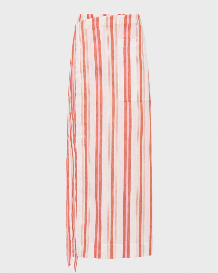 Bondi Born Arezzo Wrap Skirt - Watermelon