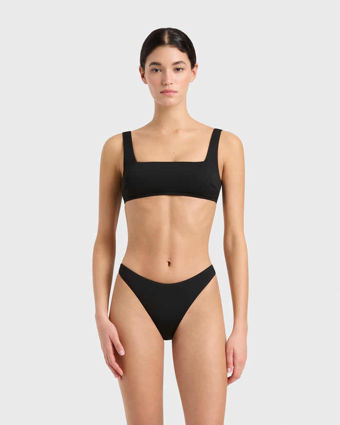 bondi born Aria Bikini Top - Black (Embodee™)