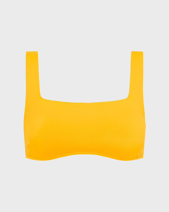 Bondi Born Aria Bikini Top - Canary
