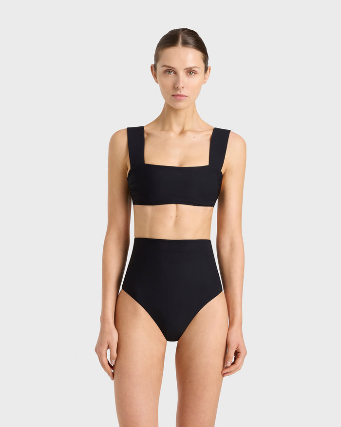 bondi born Aries Bikini Bottom - Black (Sculpteur®)