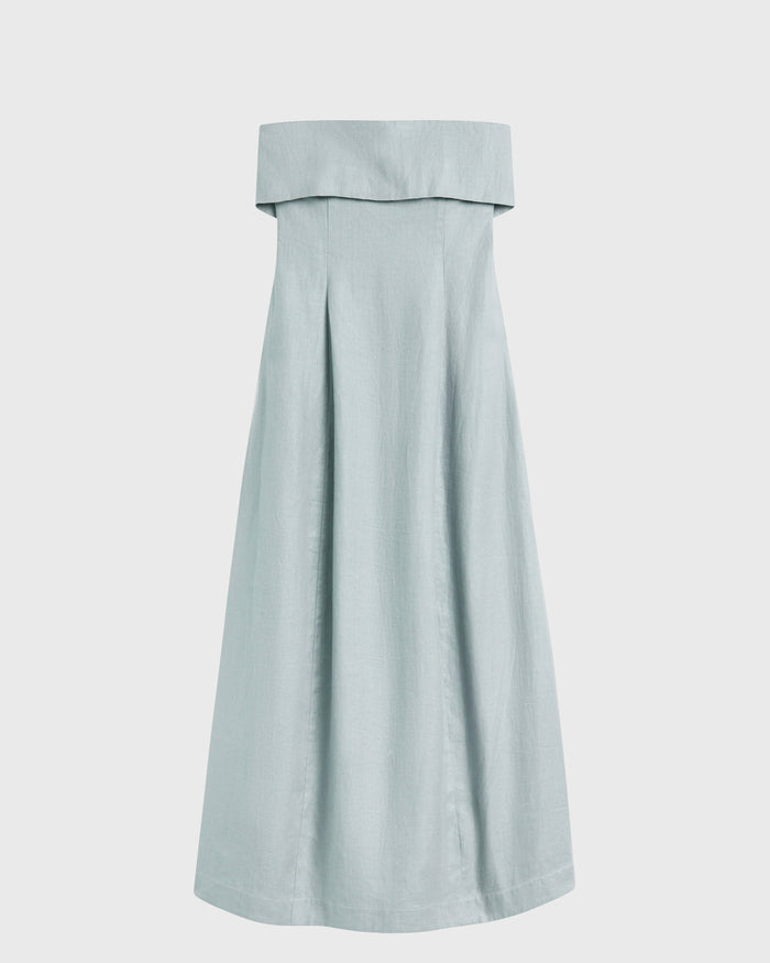 Bondi Born Atami Strapless Maxi Dress - Celadon