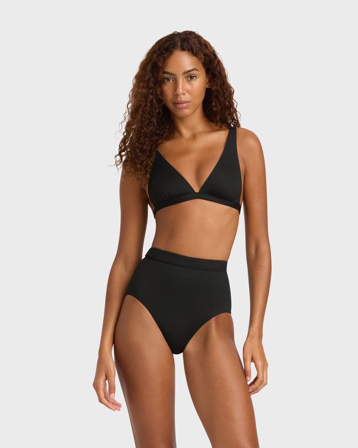 bondi born Aurelie Bikini Top - Black (Singuleur®)