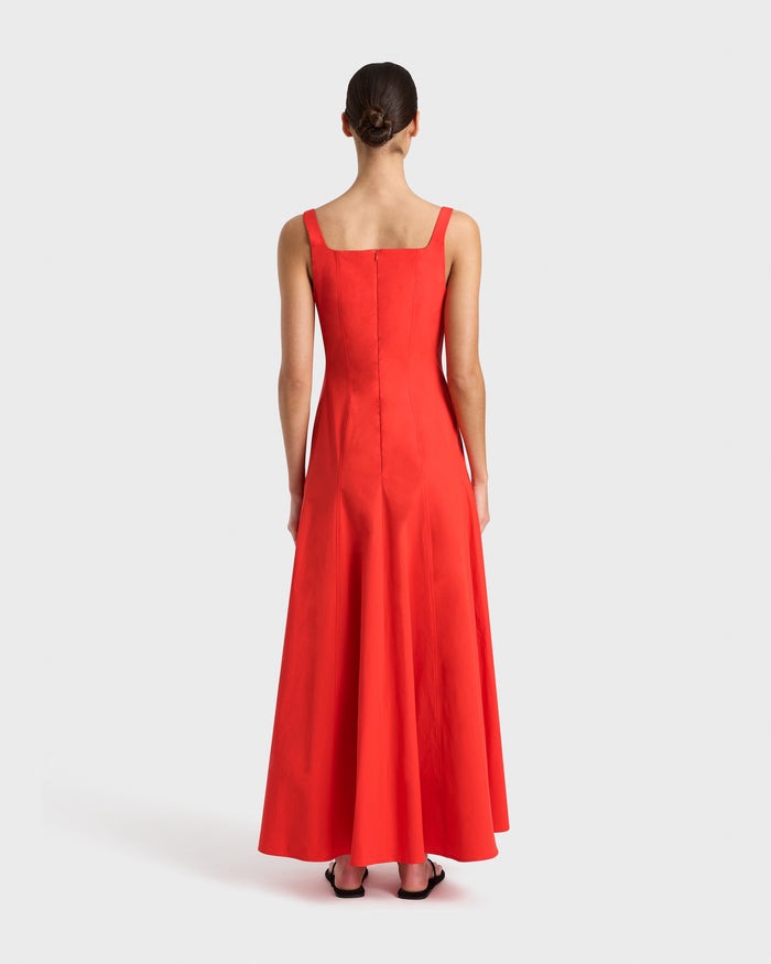 Bondi Born Avila Panelled Maxi Dress - Scarlet
