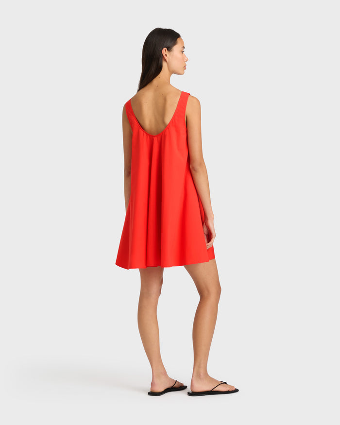 Bondi Born Avila Swing Mini Dress - Scarlet