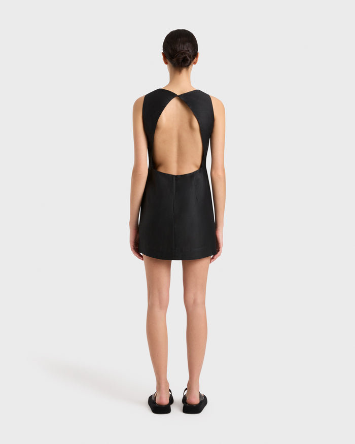 Bondi Born Bormio Backless Mini Dress - Black