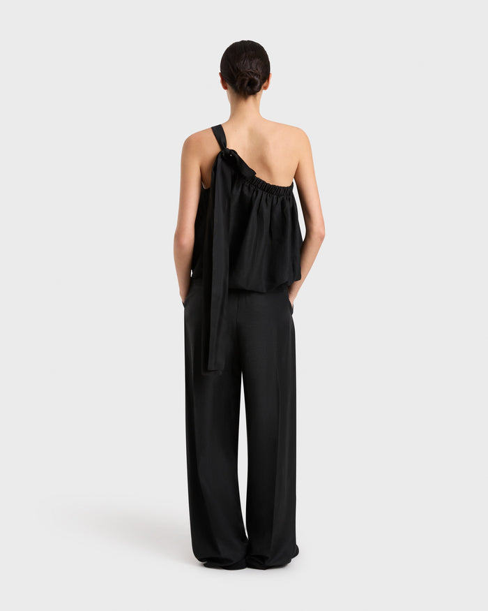 Bondi Born Bormio One Shoulder Top - Black