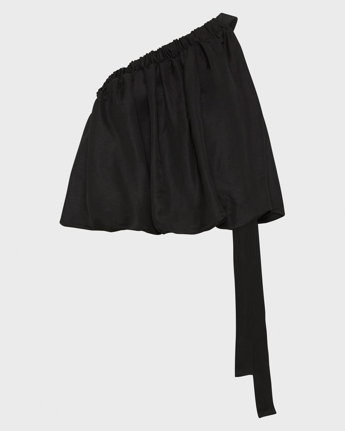 Bondi Born Bormio One Shoulder Top - Black