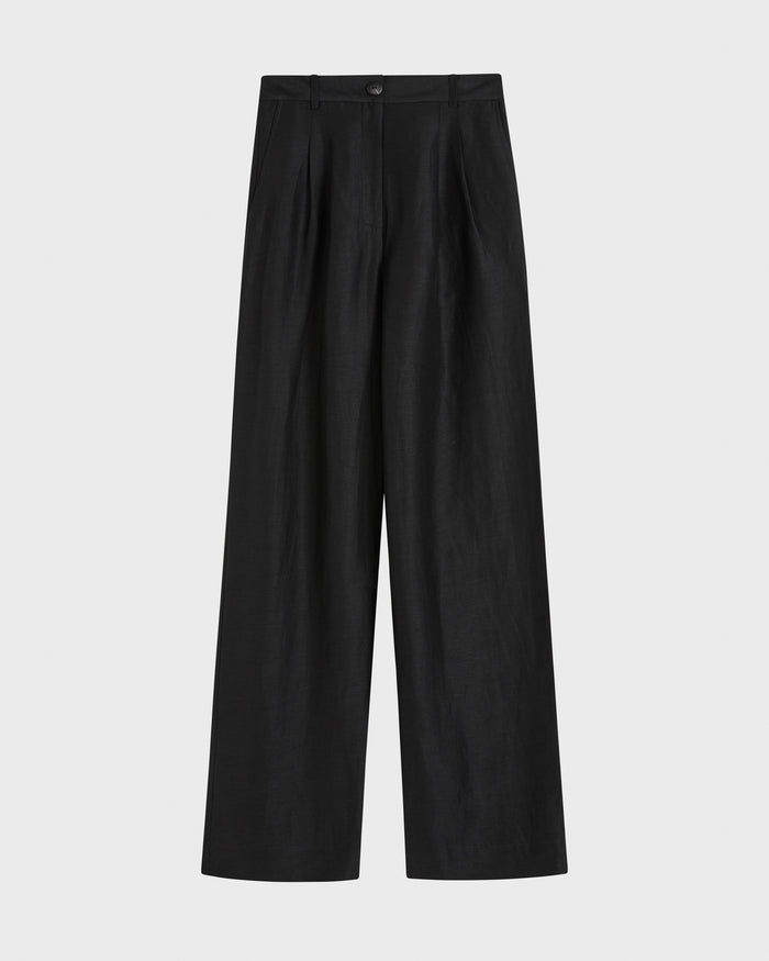 Bondi Born Bormio Pleat Trouser - Black