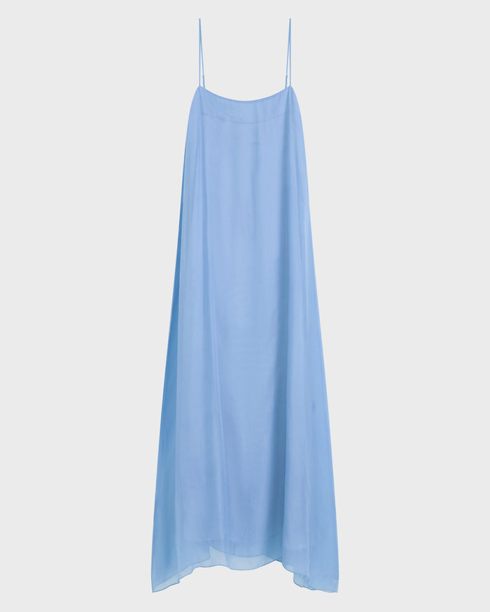 Bondi Born Capri Silk Chiffon Cami Dress - Sky