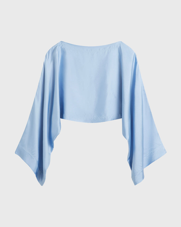 Bondi Born Como Kimono Top - Sky Blue
