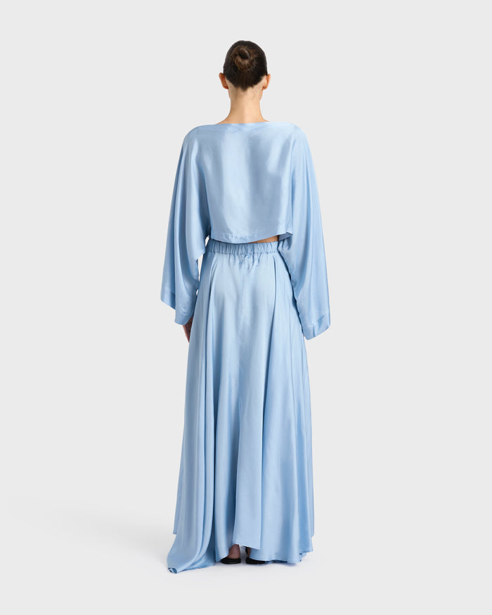 Bondi Born Como Maxi Skirt - Sky Blue