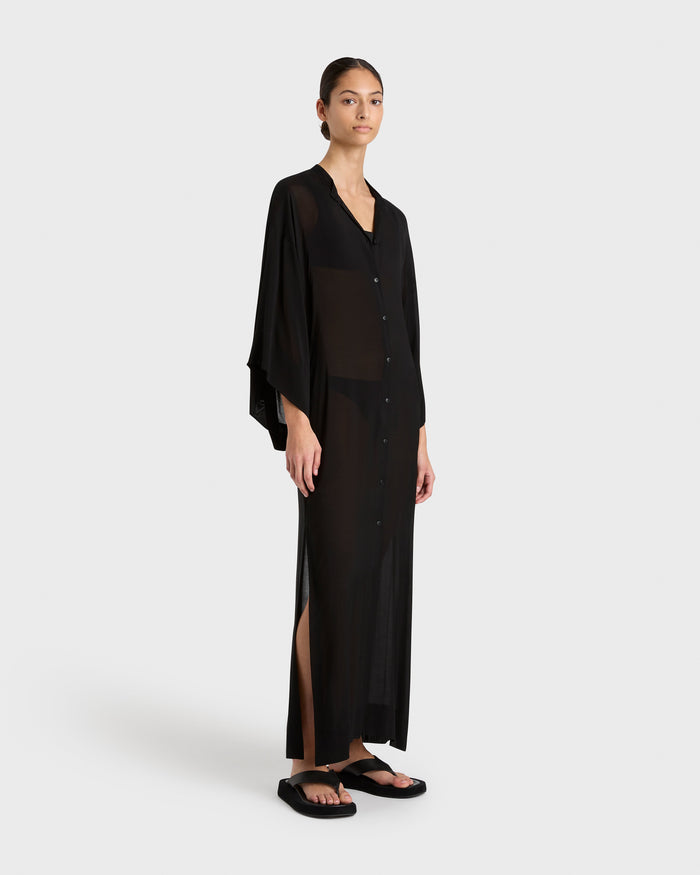 Bondi Born Cremona Kimono Sleeve Coverup - Black