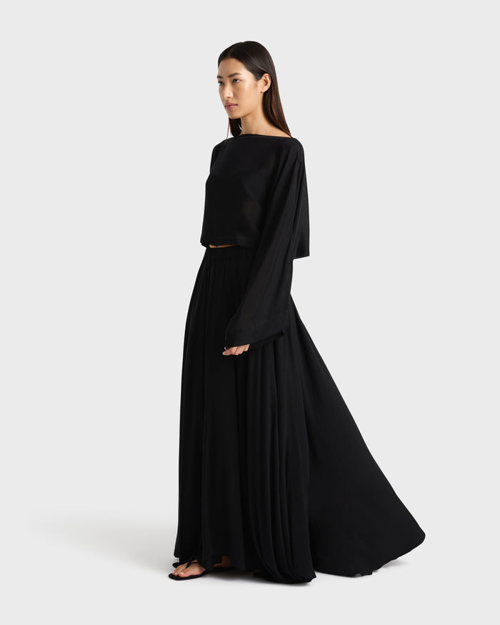 bondi born Cremona Kimono Top - Black