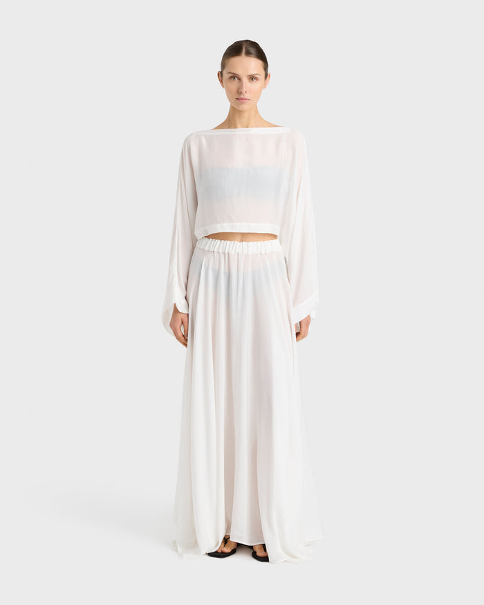 bondi born Cremona Kimono Top - White