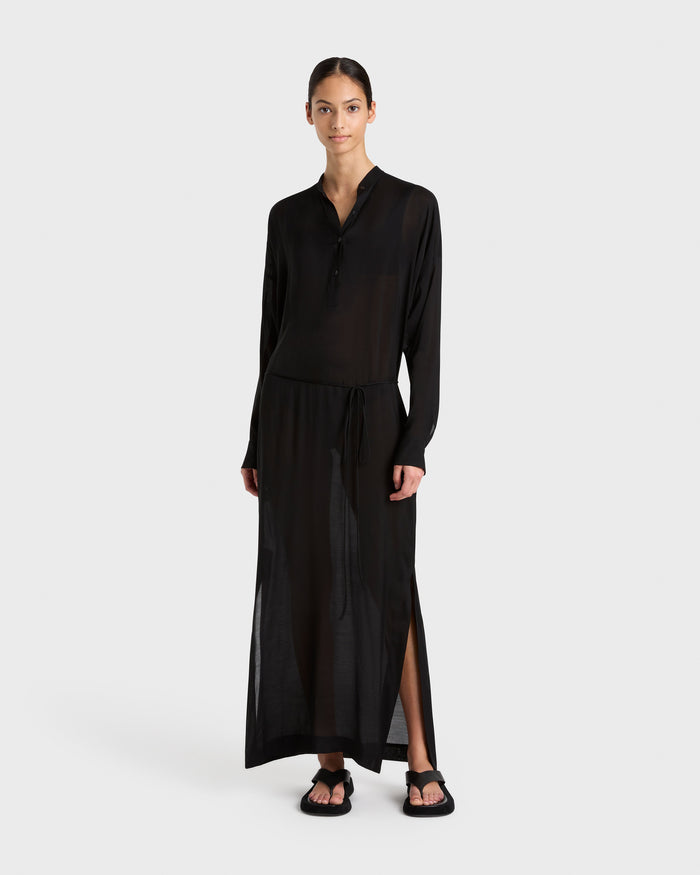 bondi born Cremona Long Tunic Dress - Black