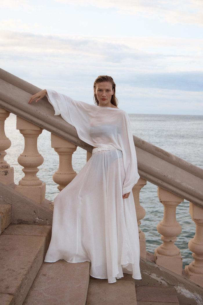 Bondi Born Cremona Maxi Skirt - White