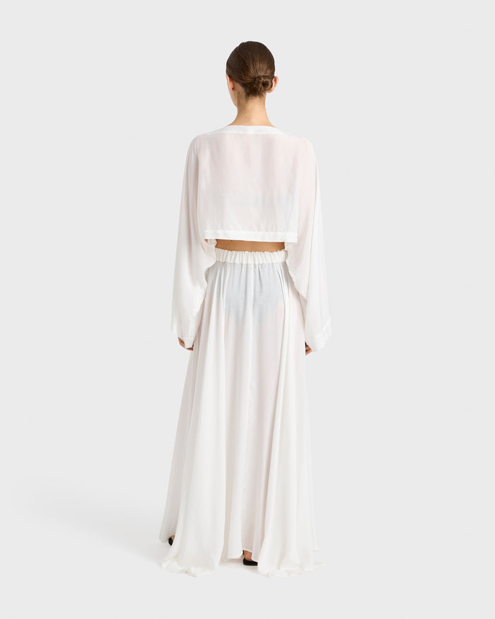 Bondi Born Cremona Maxi Skirt - White