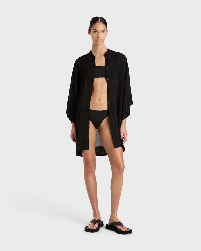 Bondi Born Cremona Mini Kimono Coverup - Black
