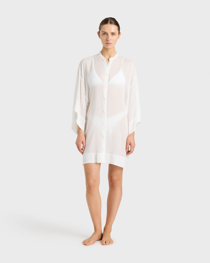 Bondi Born Cremona Mini Kimono Coverup - White
