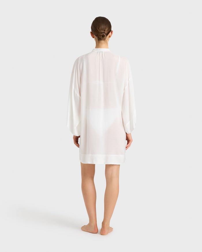 Bondi Born Cremona Mini Kimono Coverup - White
