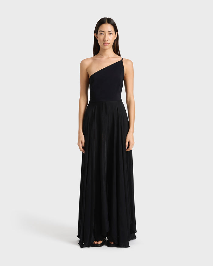 bondi born Cremona One Shoulder Dress - Black