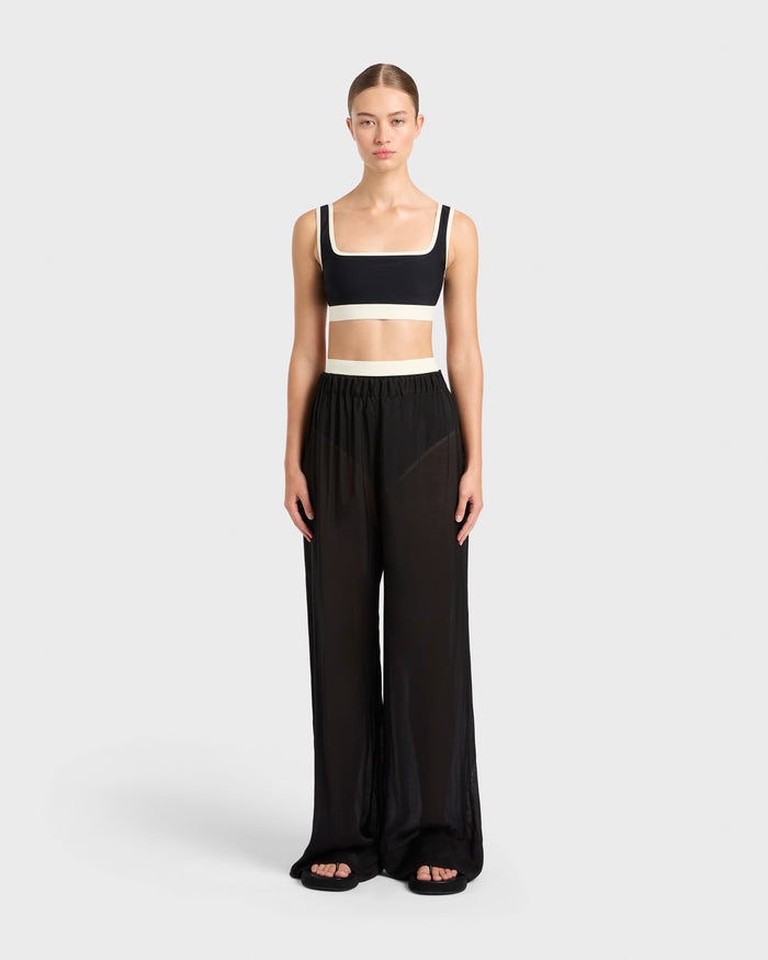 bondi born Cremona Sheer Pant - Black