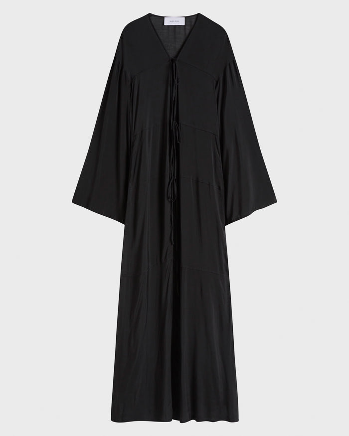 Bondi Born Cremona Tie-Front Maxi Coverup - Black