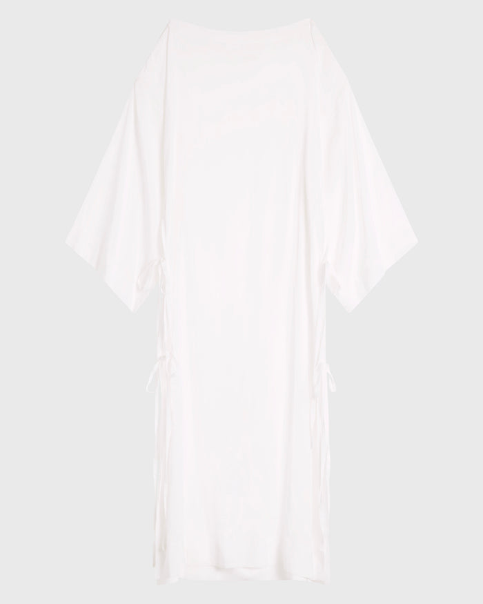 Bondi Born Cremona Tie-Side Maxi Coverup - White