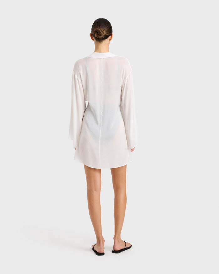 Bondi Born Cremona Wrap Mini Coverup - White