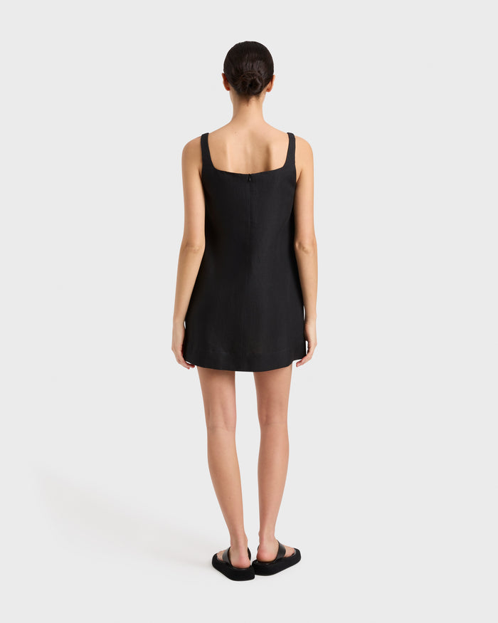 Bondi Born Delphi A-line Mini Dress - Black