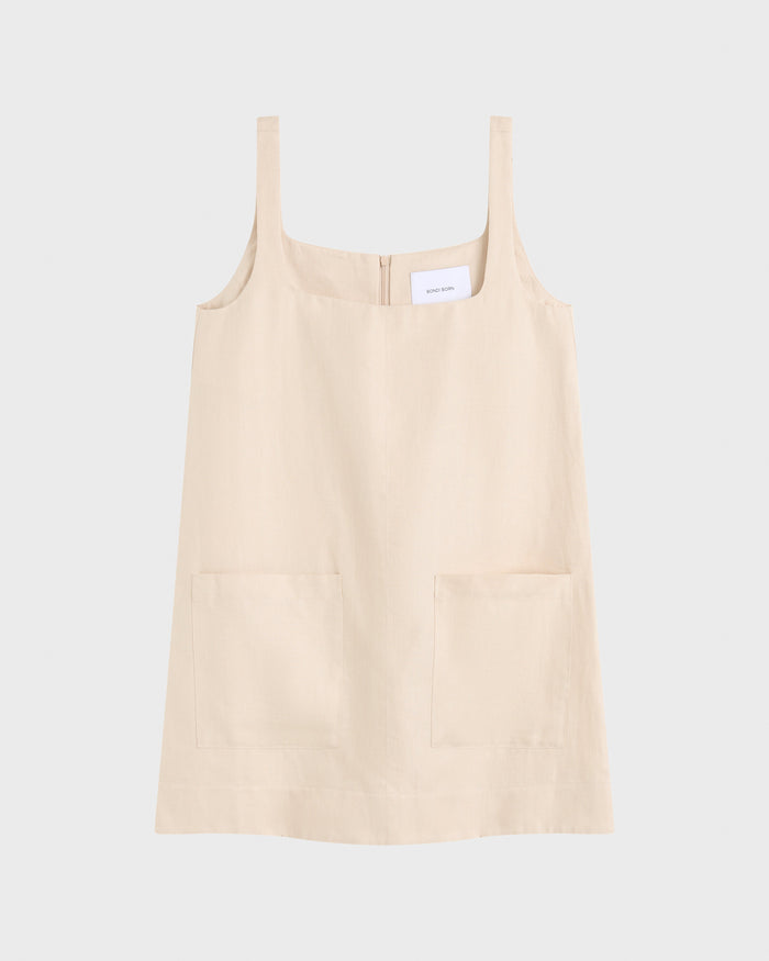 Bondi Born Delphi A-Line Mini Dress - Sand