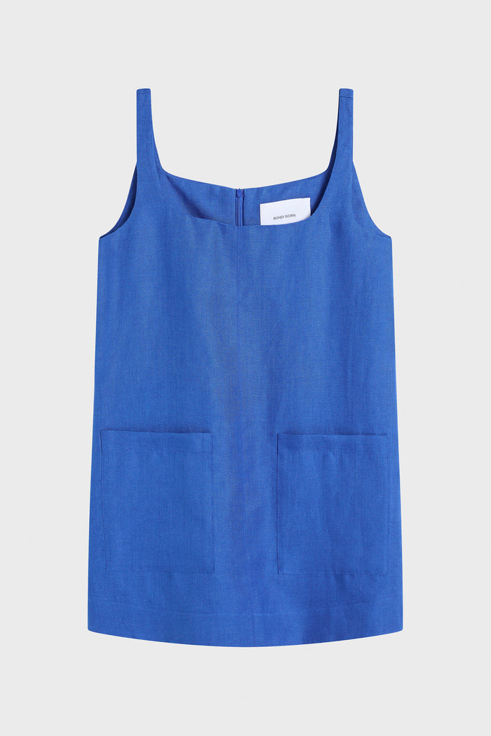 Bondi Born Delphi A-line Mini Dress - Sapphire