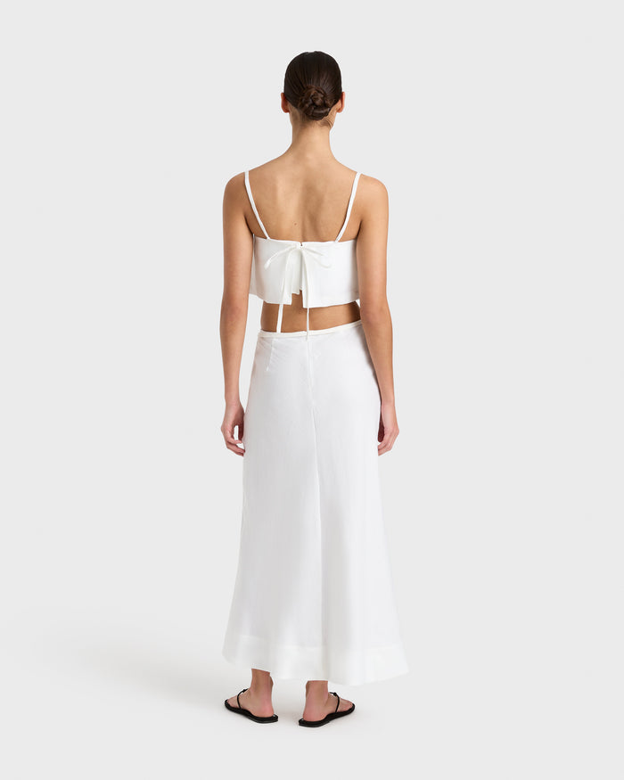 Bondi Born Delphi Crop Bodice - White