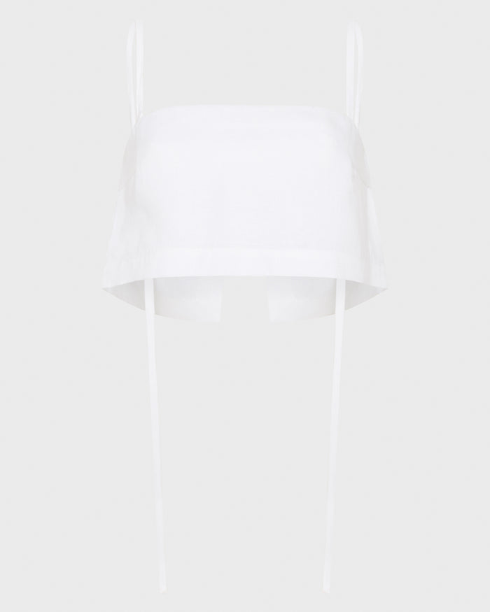 Bondi Born Delphi Crop Bodice - White